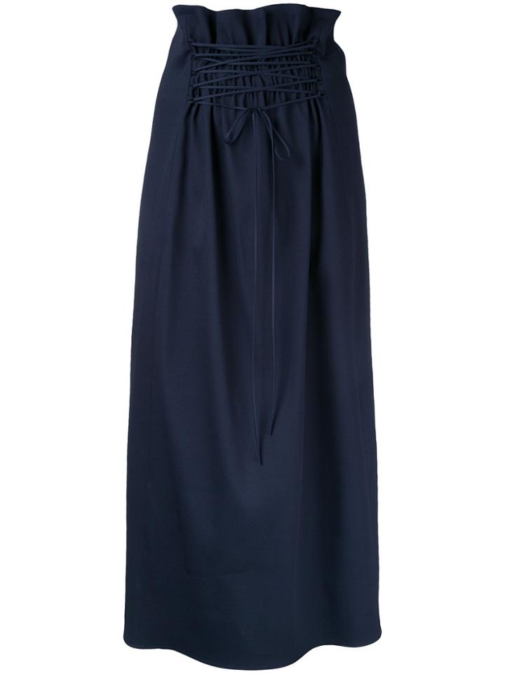 Gloria Coelho Ruffled Skirt - White