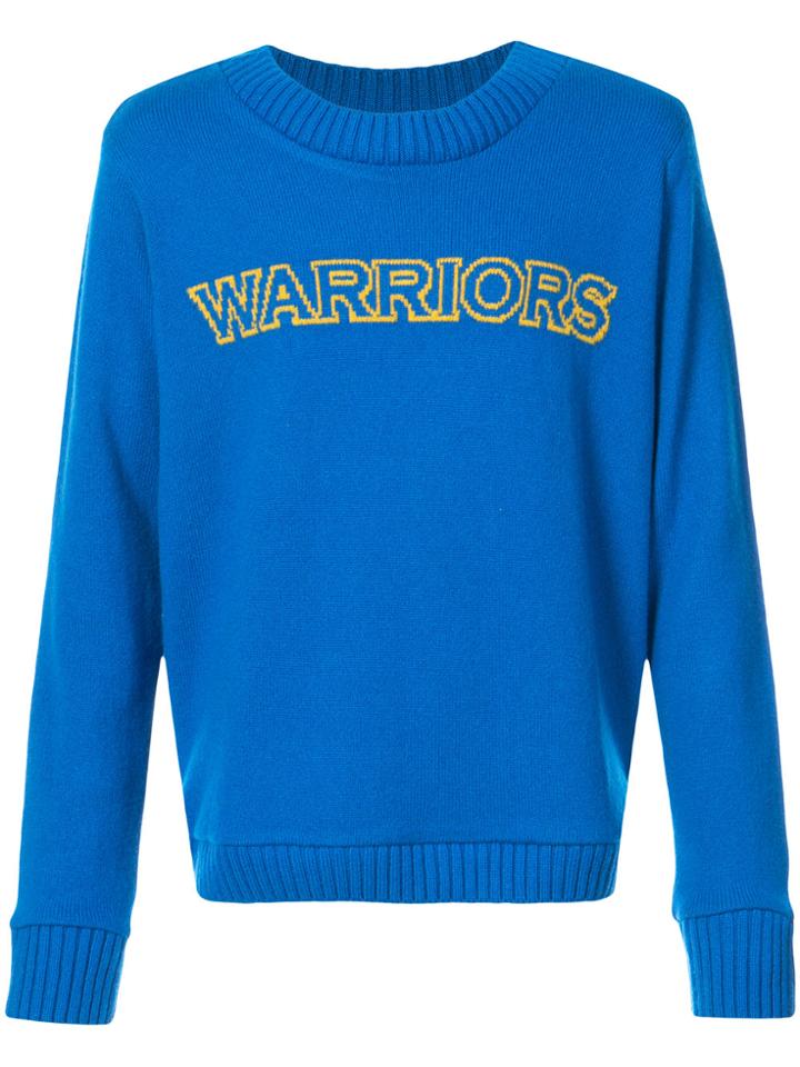 The Elder Statesman Warriors Jumper - Blue