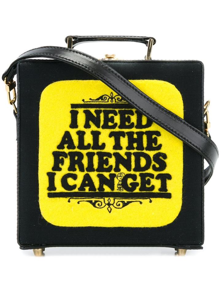Olympia Le-tan Book Cover Shoulder Bag - Black