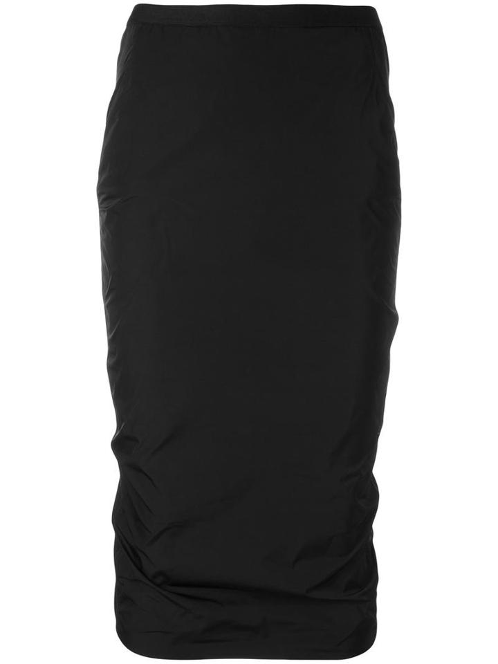 Rick Owens Pillar Pencil Skirt, Women's, Size: 42, Black, Polyester