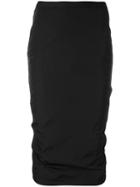 Rick Owens Pillar Pencil Skirt, Women's, Size: 42, Black, Polyester
