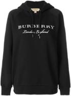 Burberry Embroidered Logo Hoodie - Black