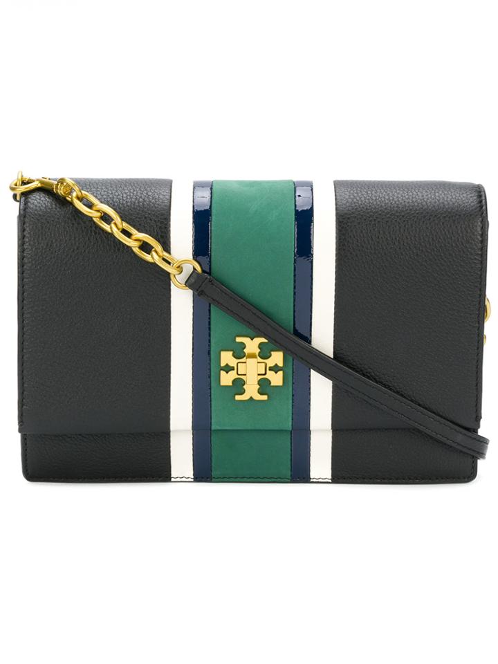 Tory Burch Embellished Georgia Clutch - Black