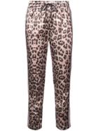 Mother Cropped Leopard Print Trousers - Brown