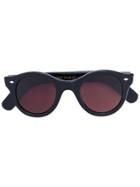 Cutler & Gross Chunky Round Sunglasses - Black