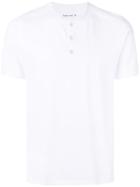 Transit - Buttoned Round Neck T-shirt - Men - Cotton/linen/flax - L, White, Cotton/linen/flax