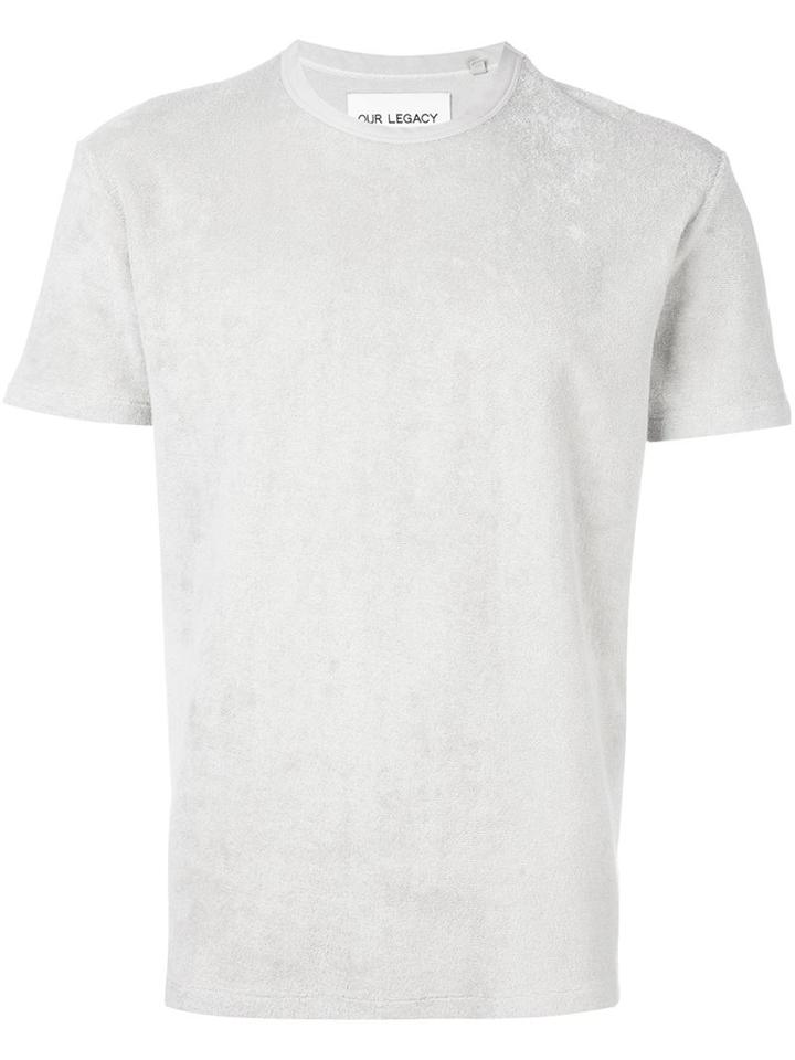 Our Legacy Terry Cloth T-shirt, Men's, Size: 46, Nude/neutrals, Cotton