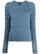 Theory Knitted Cashmere Sweatshirt - Blue