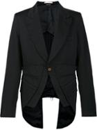 Comme Des Garçons Homme Plus Panelled Tail Blazer, Men's, Size: Small, Black, Polyester