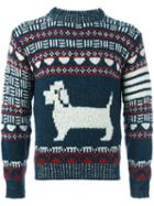 Thom Browne Dog Jumper, Men's, Size: 4, Mohair/wool