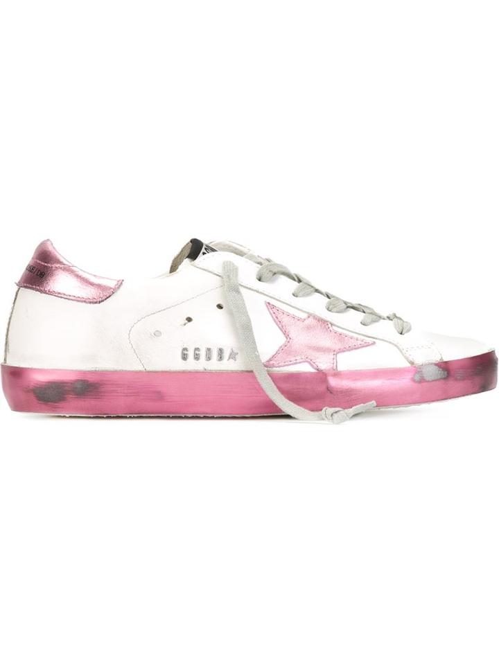 Golden Goose Deluxe Brand Super Star Sneakers, Women's, Size: 40, White, Calf Leather/rubber