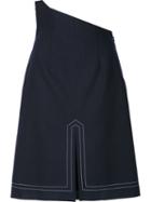 Jacquemus Asymmetric Waist Skirt, Women's, Size: 36, Blue, Polyamide/wool/other Fibers
