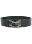 Dirk Bikkembergs Logo Plaque Belt - Black