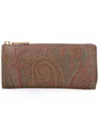 Etro Zipped Purse, Women's, Cotton/pvc/polyurethane/polyester
