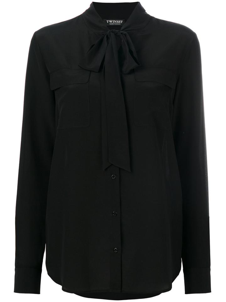 Twin-set Classic Fitted Blouse - Black