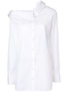 Victoria Victoria Beckham Off Shoulder Asymmetric Blouse - White
