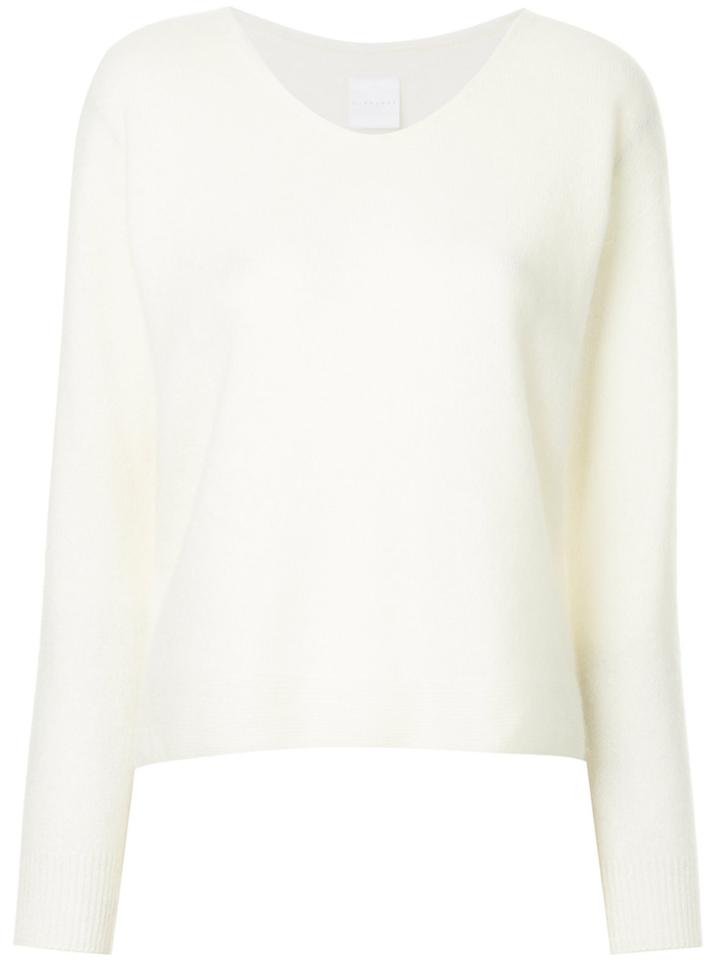 Cityshop V-neck Jumper - White