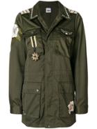 Twin-set Embellished Military Jacket - Green