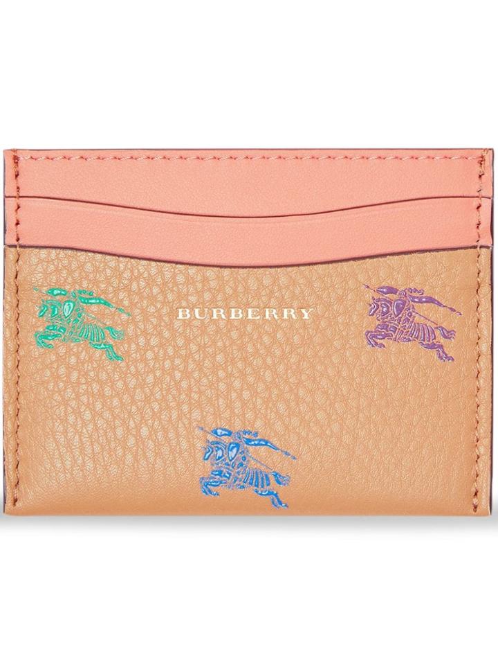 Burberry Ekd Leather Card Case - Brown