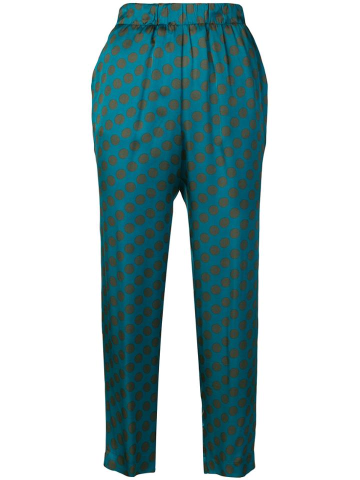 Kiltie Polka Dotted Trousers - Blue