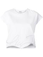 Liu Jo Logo Embroidered Top - White