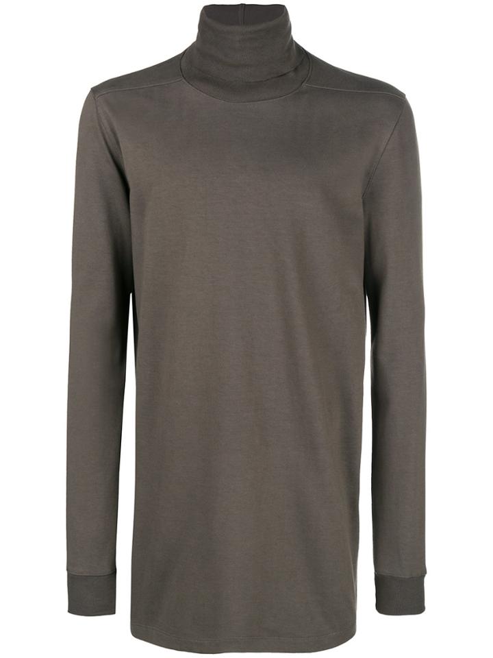 Rick Owens Roll Neck Jumper - Grey
