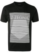 Z Zegna - Logo Print T-shirt - Men - Cotton - L, Black, Cotton