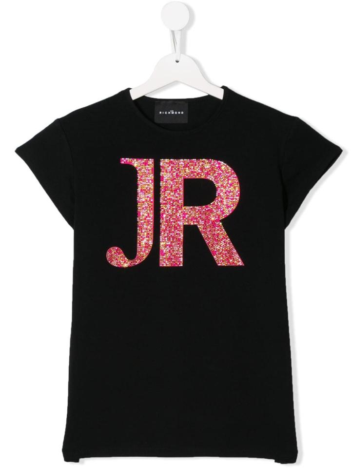 John Richmond Junior Logo Patch T-shirt - Black