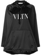 Valentino Vltn Oversized Hoodie - Black