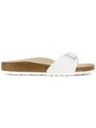 Birkenstock Buckle Slip-on Slides - White