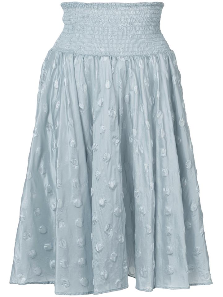Julien David Woven Spotted Skirt - Blue
