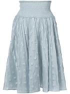 Julien David Woven Spotted Skirt - Blue