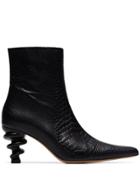 Kalda Black Island 70 Twisted Heel Leather Boots
