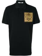 Givenchy Cobra Print Polo Shirt, Men's, Size: Xs, Black, Cotton/silk