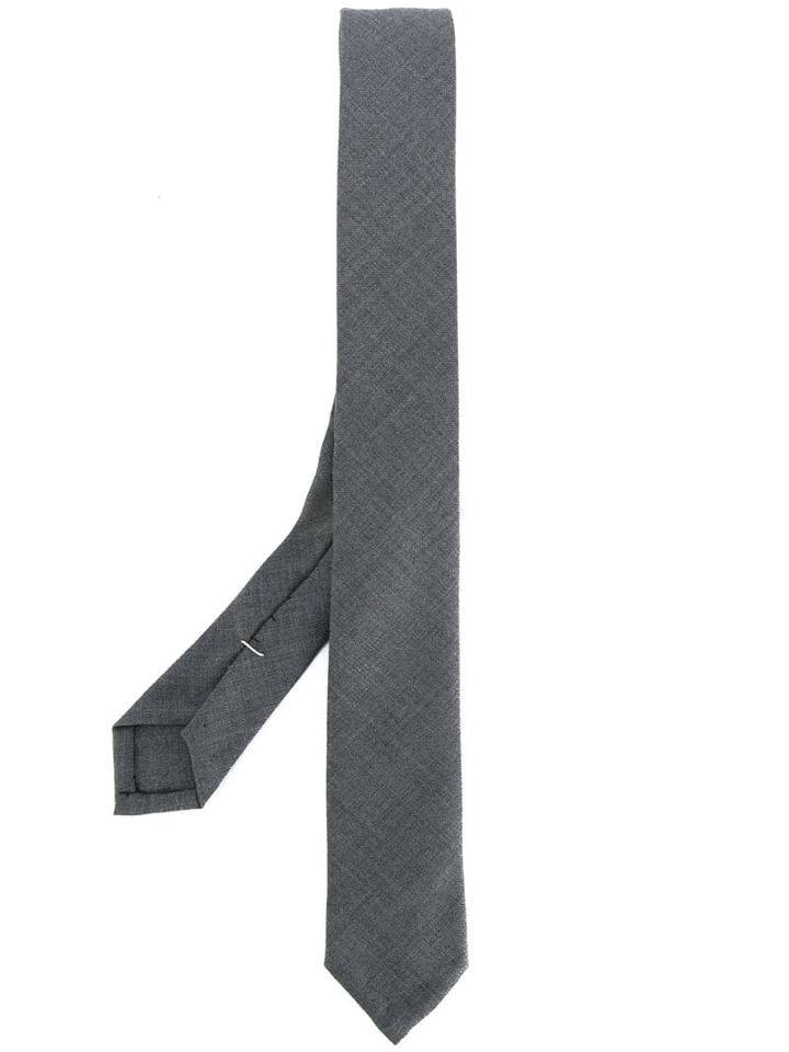 Thom Browne Super 120s Twill Necktie - Grey