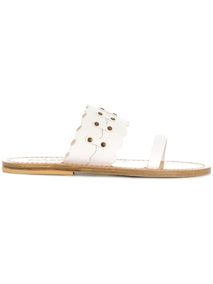 Solange Sandals Double-strap Sandals - White