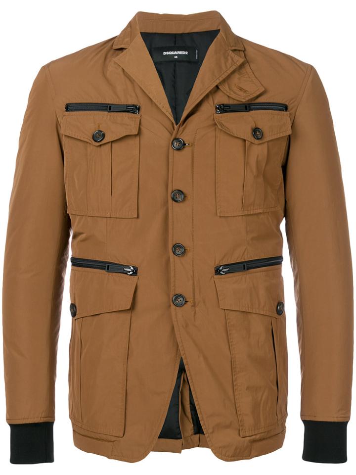Dsquared2 Multi Pockets Blazer - Brown