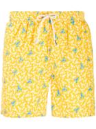 Mc2 Saint Barth Crayfish Printed Swim Shorts - Yellow