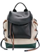 Marni Lace-up Panelled Backpack - Nude & Neutrals