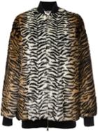 Stella Mccartney 'sabine' Bomber Jacket, Women's, Size: 42, Brown, Cotton/acrylic/modacrylic/wool