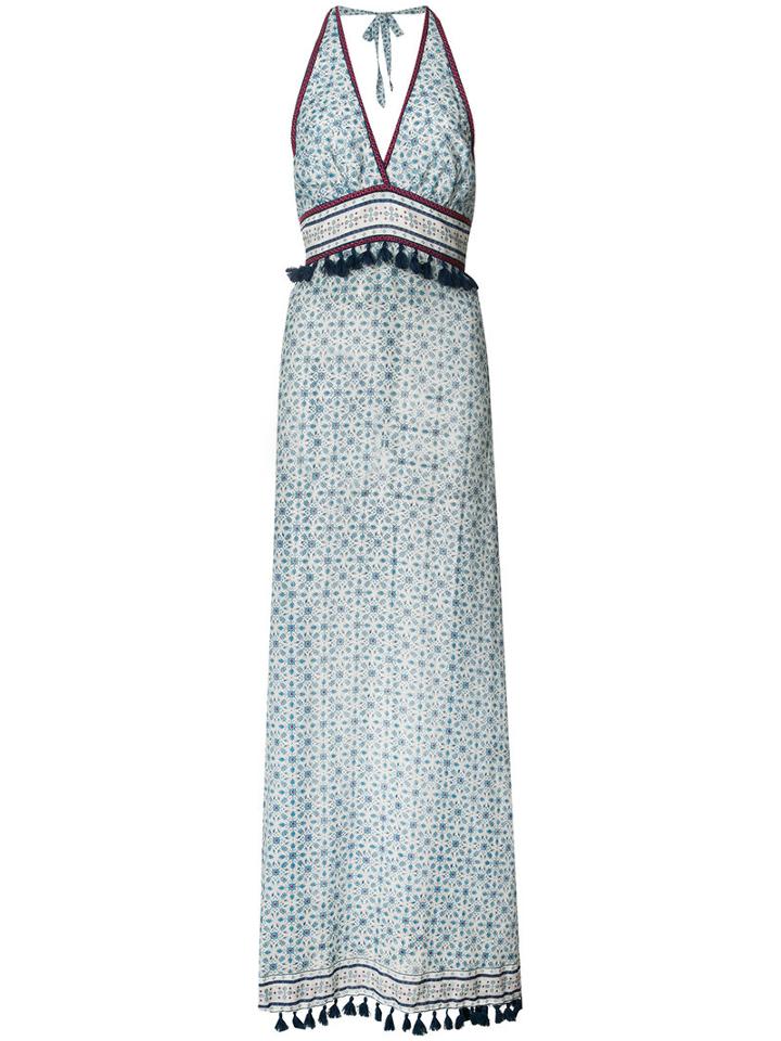 Talitha Dainty Print Halter, Women's, Size: Xs, White, Cotton/silk