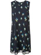 Grey Jason Wu - Birds Print Dress - Women - Polyester - 4, Blue, Polyester
