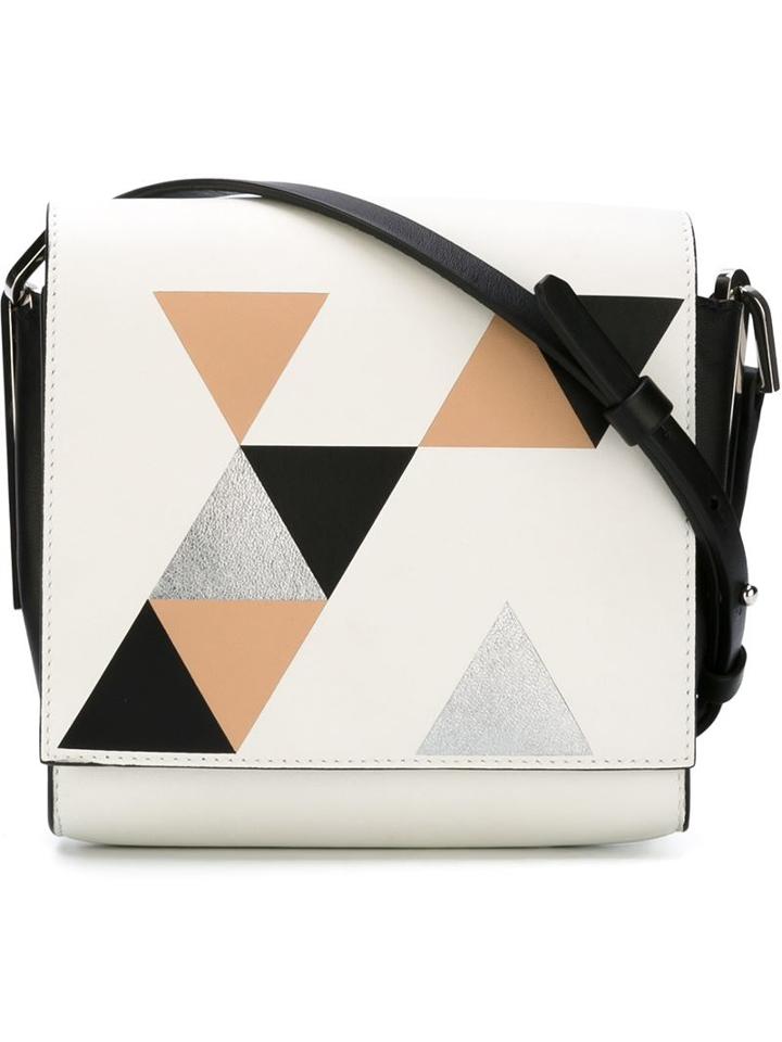 Desa 1972 Geometric Print Cross-body Bag, Women's, Grey