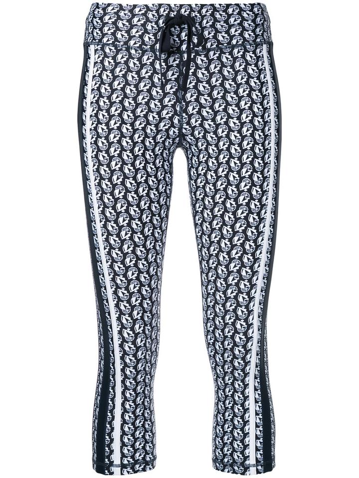 The Upside - Sailor Print Cropped Leggings - Women - Polyamide - Xxs, Blue