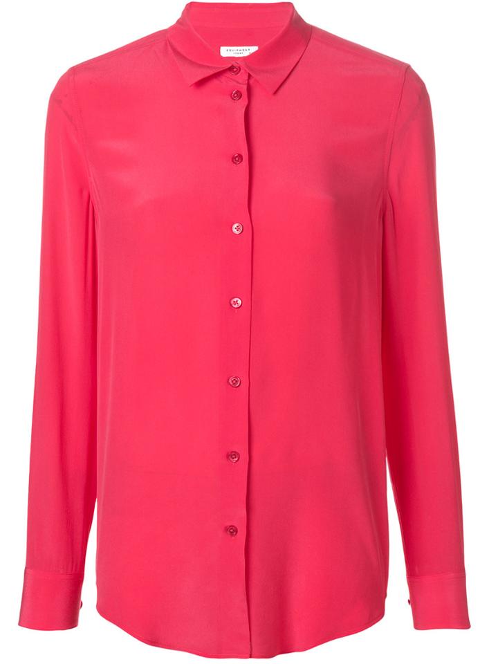 Equipment Long Sleeve Shirt - Pink & Purple