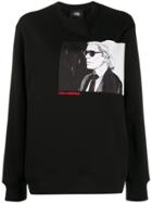 Karl Lagerfeld Karl Legend Crew-neck Sweatshirt - Black