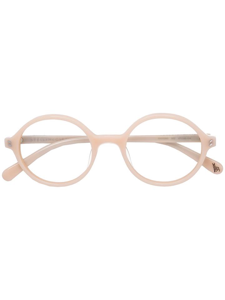 Stella Mccartney Kids Round Shaped Glasses, Nude/neutrals