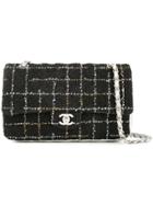 Chanel Pre-owned Double Flap Chain Shoulder Bag - Black