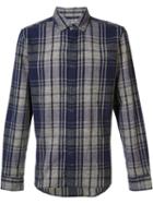 Current/elliott Plaid Shirt, Men's, Size: Medium, Blue, Cotton