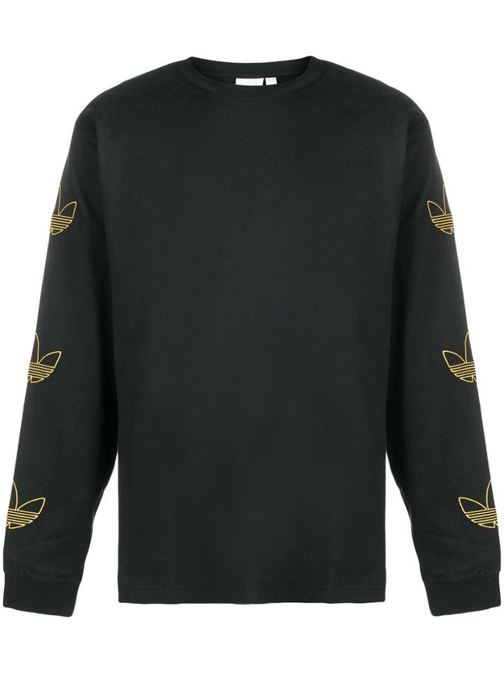 Adidas Ls Trefoil Logo Sweatshirt - Black